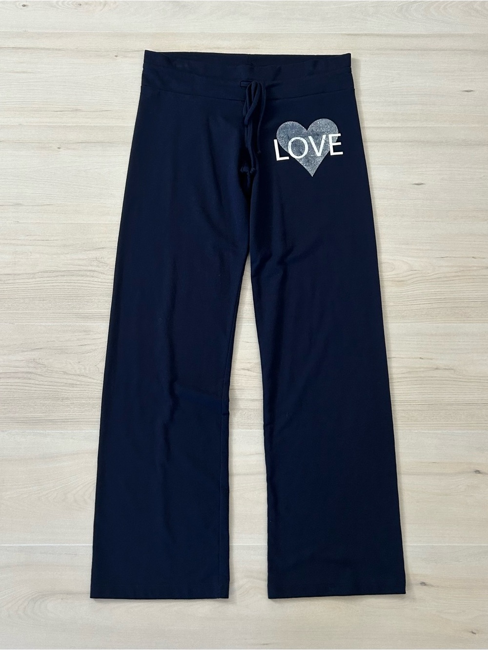 navy blue decoded love sweatpants